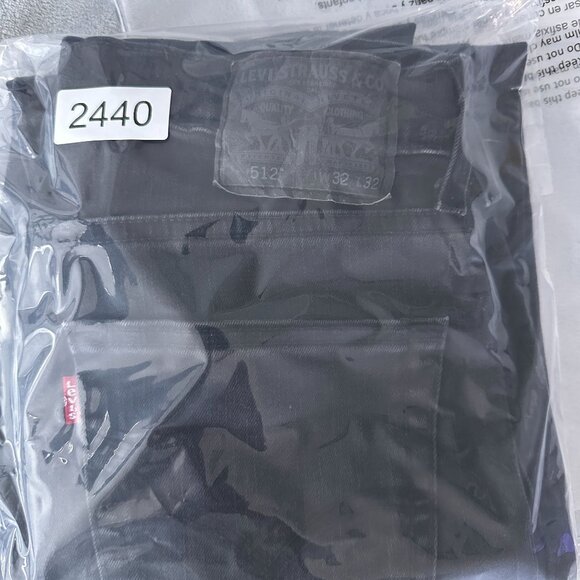 Levi Strauss & Co. 512 Skinny Jeans Womens Size W32X32L High Rise Black - Picture 14 of 14